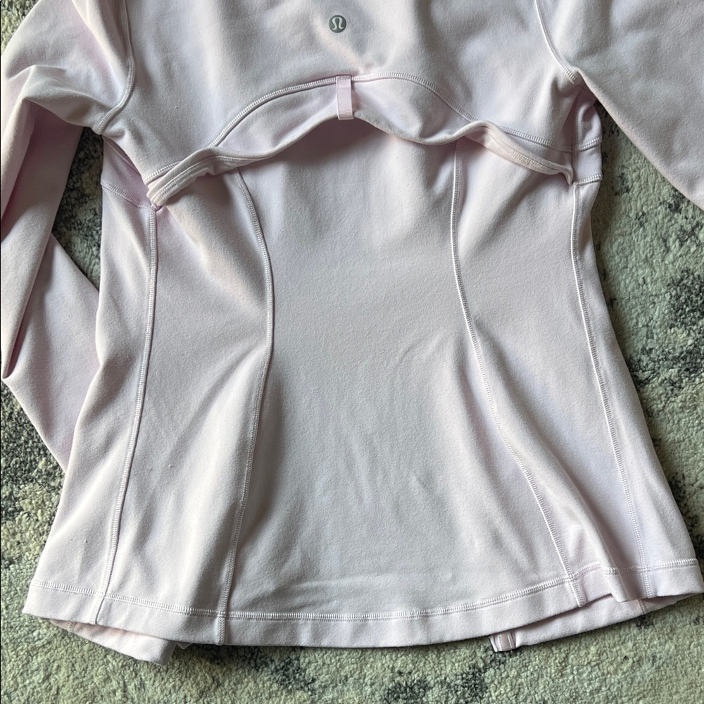 Lululemon Athletica Soft Pink Zip Top - Picture 14 of 14